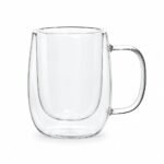 Double Wall Glass Coffee Cup, 450 ml
