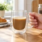 Double Wall Glass Coffee Cup, 450 ml