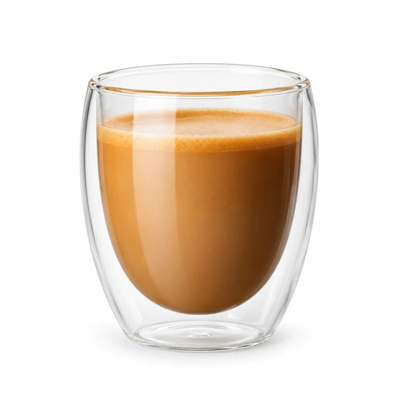 Double Wall Glass Cup, 80 ml