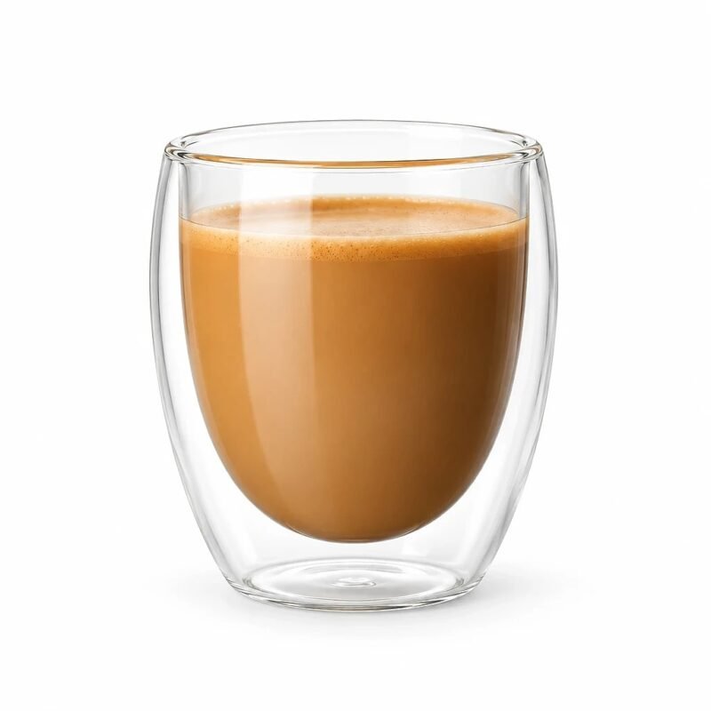 Double Wall Glass Cup, 80 ml