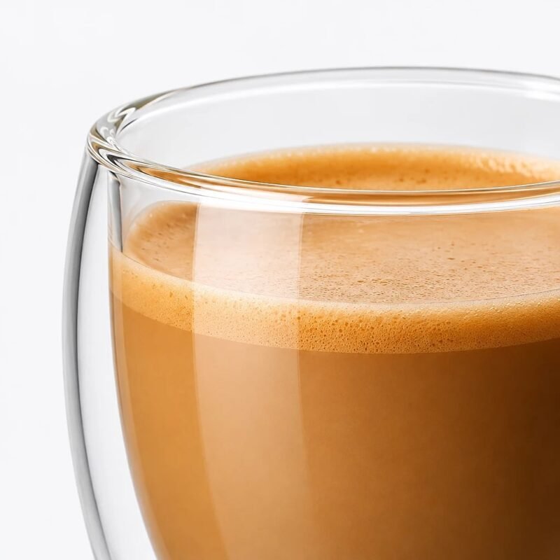 Double Wall Glass Cup, 80 ml