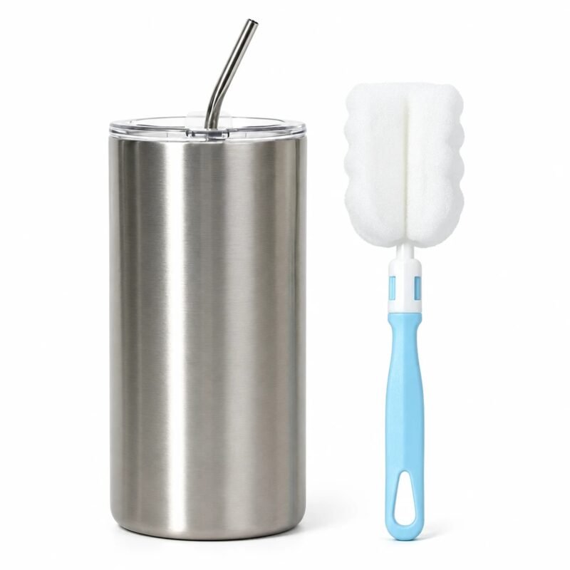 Insulated Tumbler with Straw, 600ml, main packshot Insulated Tumbler with Straw, 600ml