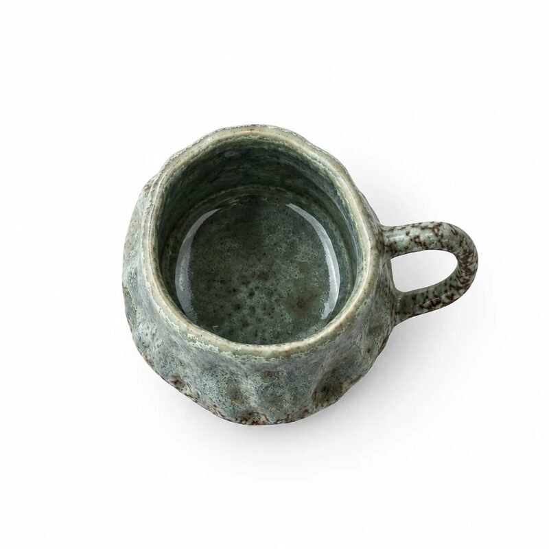 Textured Stoneware Coffee Mug
