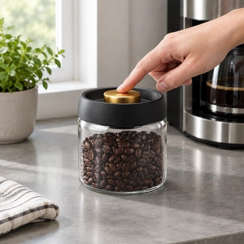 Vacuum Sealed Coffee Jar, 500 ml